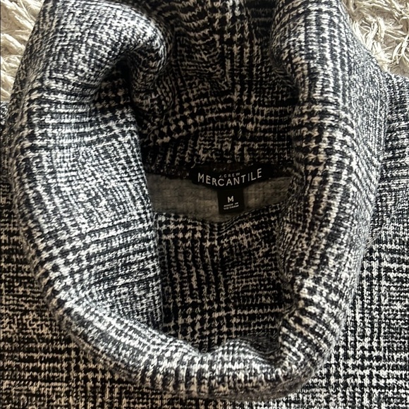 J. Crew Mercantile | Black & White Turtleneck Sweater, M - Picture 2 of 4